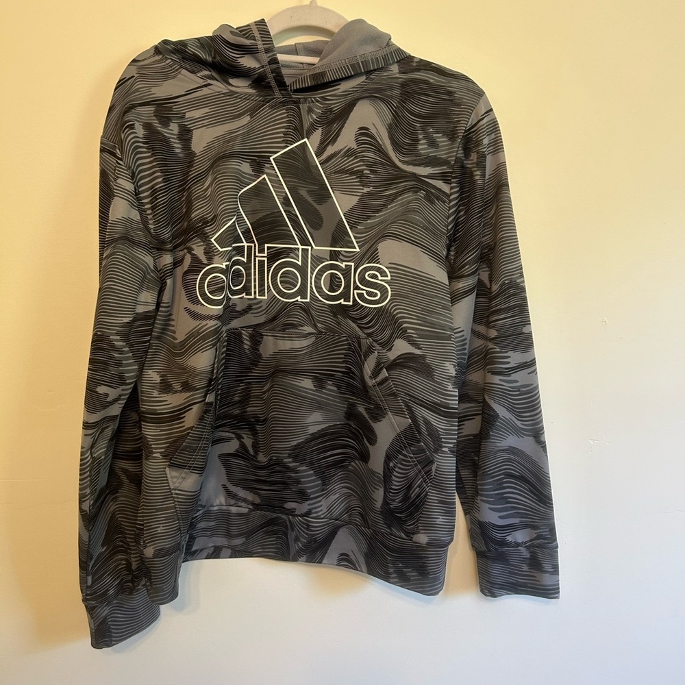 Adidas Gray Hoodie- Youth Size